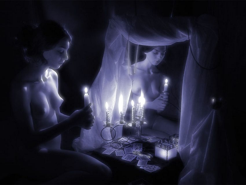 ночное гадание на суженого при свечах