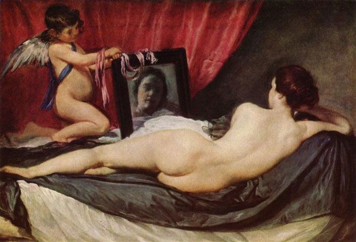 «Венера с зеркалом». Веласкес, мистическая картинка
