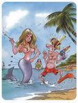 подводная охота, комикс картинка 002