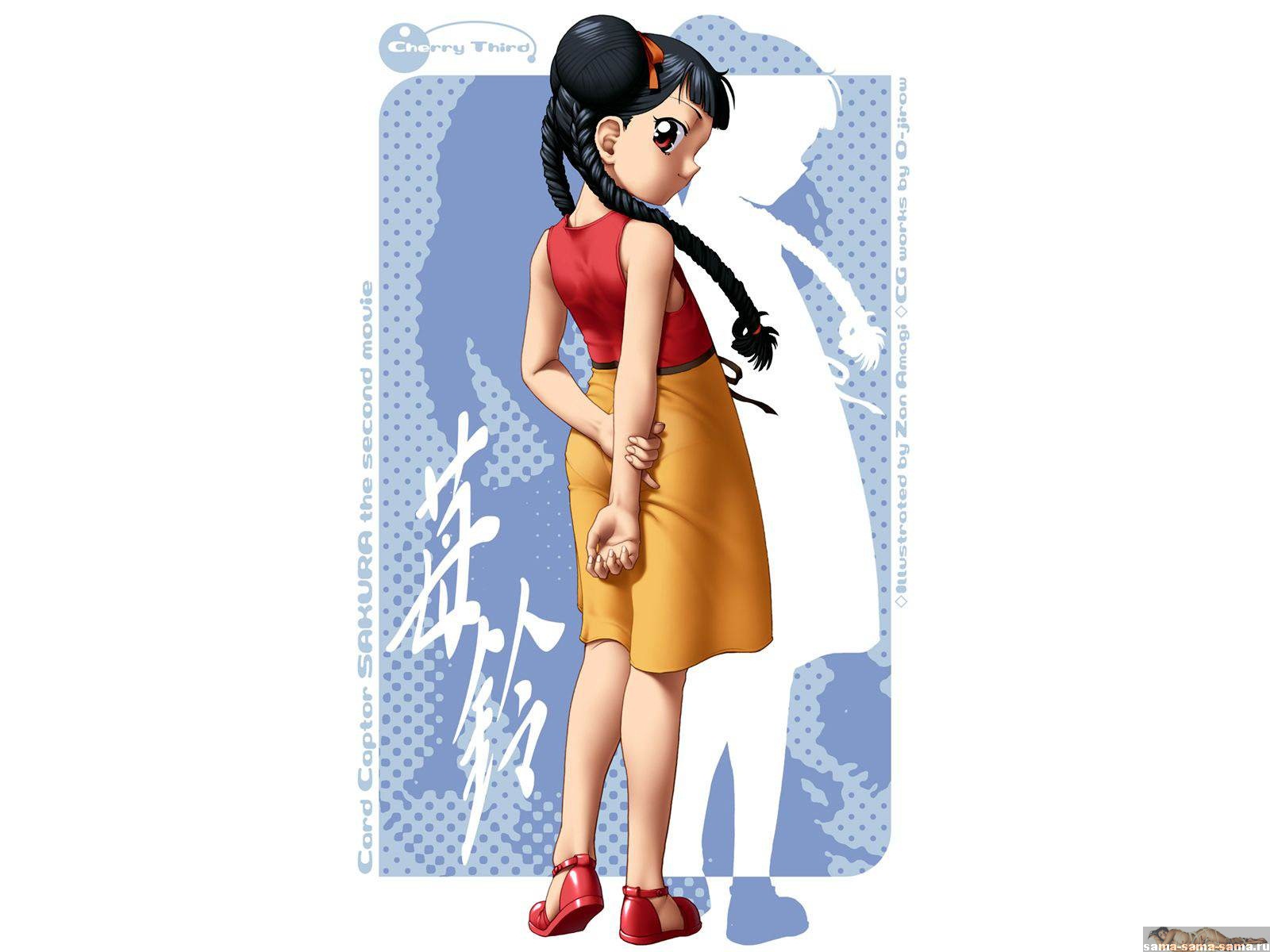аниме-девушка с косичками, аниме фон для рабочего стола  46  