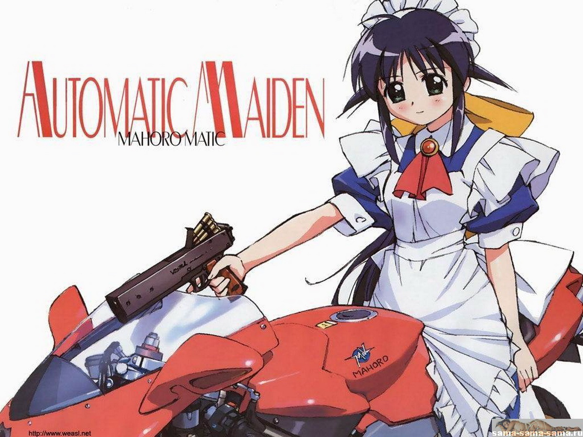 школьница с пистолетом, аниме фон для рабочего стола  49  