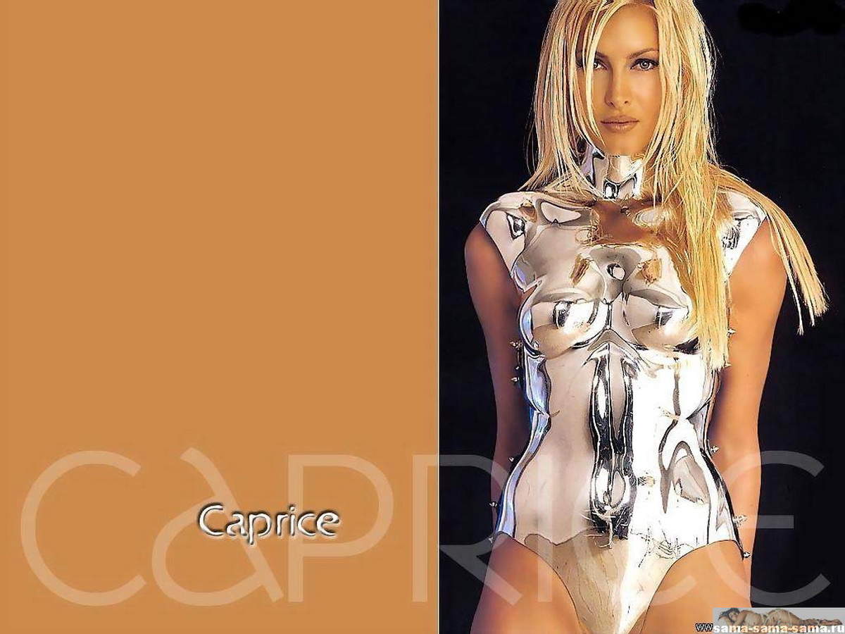 голая Каприс в металлической раскраске. заставка на рабочий стол Девушки   62  