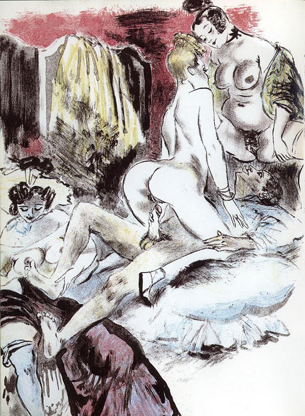 групповой секс трех аристократок с мужчиной, эротическая живопись