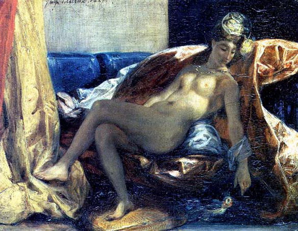 голая толстая женщина с павлином, эротическая живопись