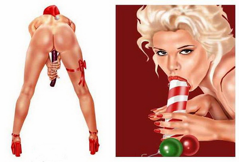 рисунок девушки с красной подвязкой мастурбирующей стоя попой к зрителю, эротическая живопись