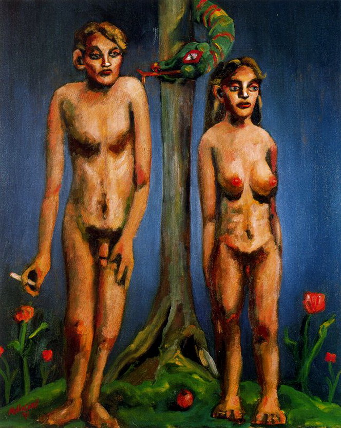 Адам и Ева, эротическая живопись