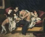 секс дворянина с тремя толстыми тетками эротическая гравюра 2