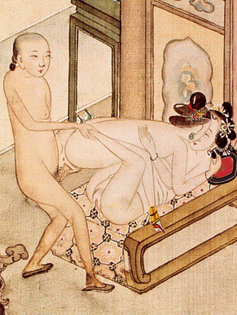 японское трио. картинка художественной эротики, ню, живопись