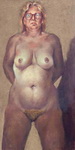Училка рисунок женщины с животным 0309