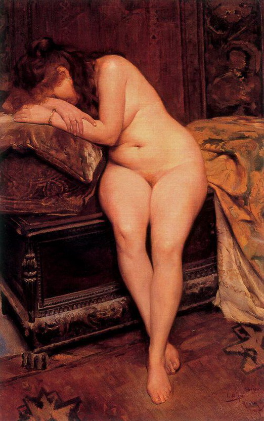 Отвергнутая толстушка, живопись голые женщины и животные