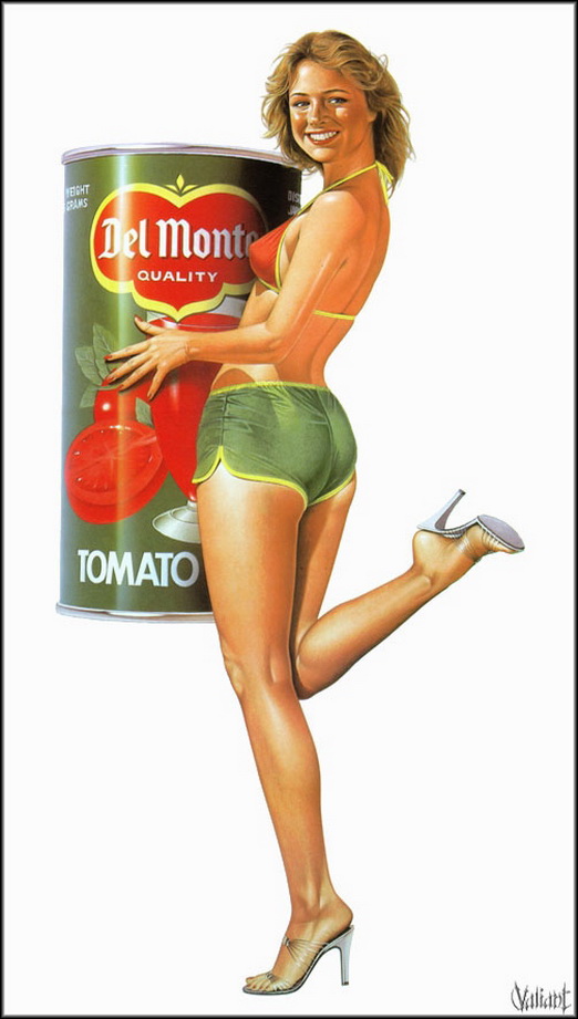 пинап. реклама томатной пасты