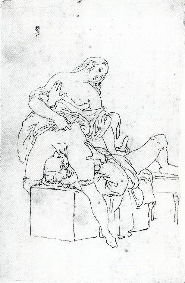 толстая женщина сидит вульвой на лице лежащего мужчины и дрочит ему рукой член, живопись голые женщины и животные