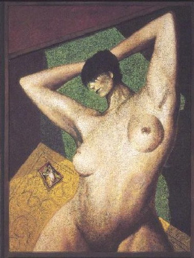 Квадратная голая бабища, произведение изобразительного искусства с эротикой и сексом