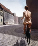 велосипедистка, рисунок секса 0509