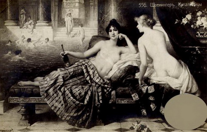 римские термы, рисунок секса 