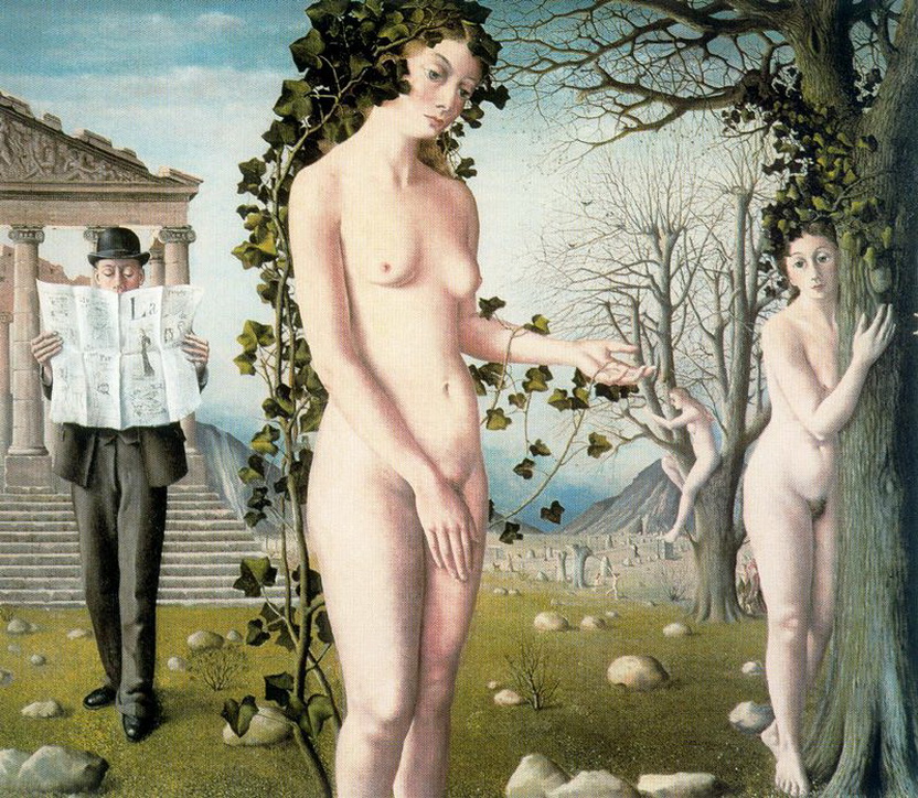 голые женщины на деревьях в странном городе, рисунок секса
