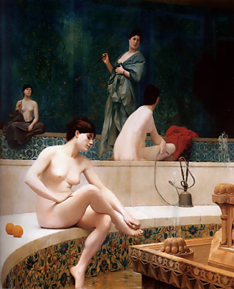 голые женщины в турецких банях, произведение изобразительного искусства с эротикой и сексом