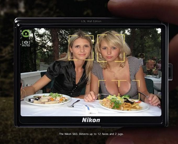 прицел. реклама автофокуса камеры Nikon пример эротической рекламы фото