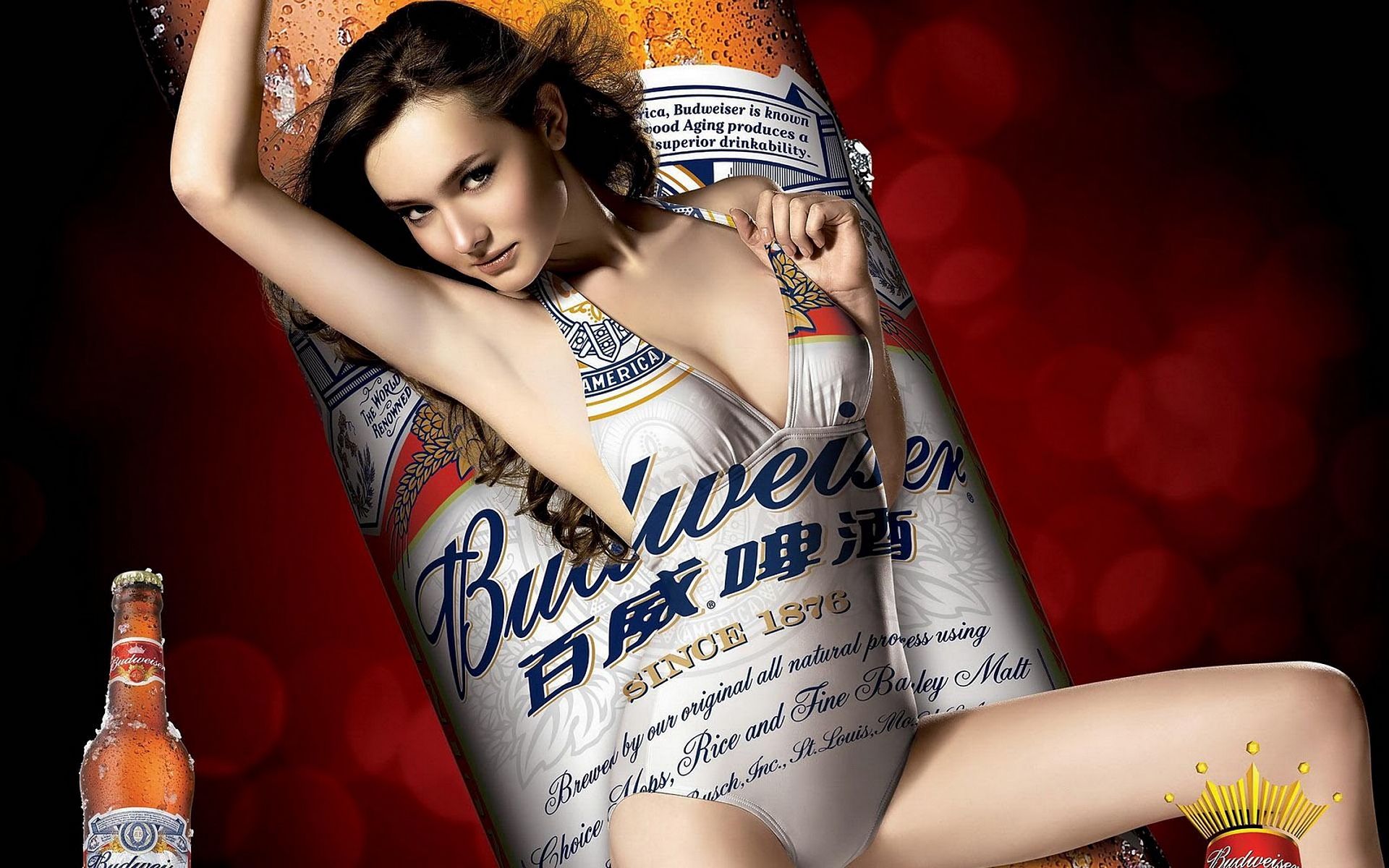 эротическая реклама пива, Будвайзер, эротика в рекламе фото