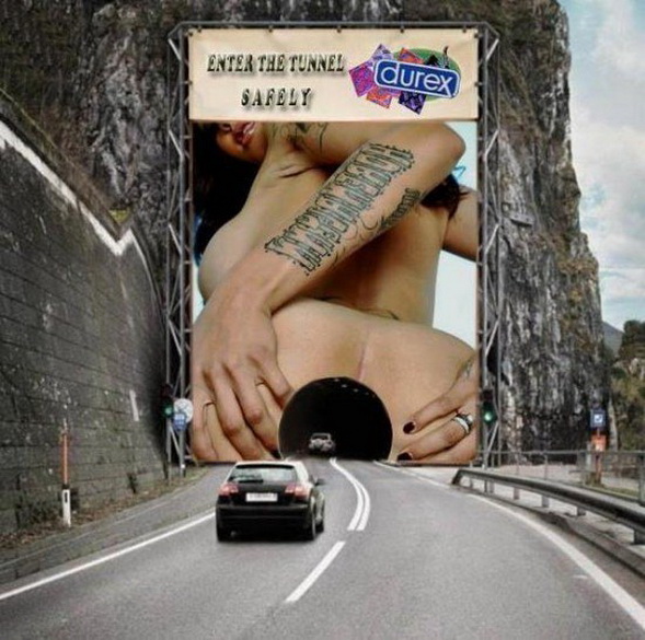 фото креативной рекламы презервативы Durex