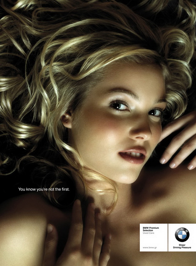 фото креативной рекламы реклама подержанных BMW