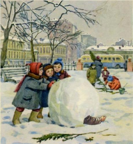 малый бизнес по доставке снега на детские площадки, снежок, бизнес картинка