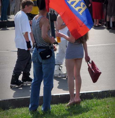 агитация за присоединение к России, флаг, бизнес картинка