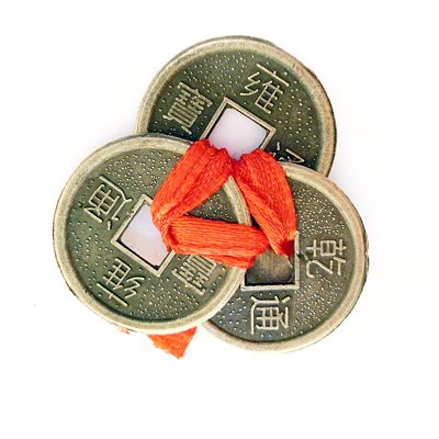 символ фен-шуй достатка - китайские монеты