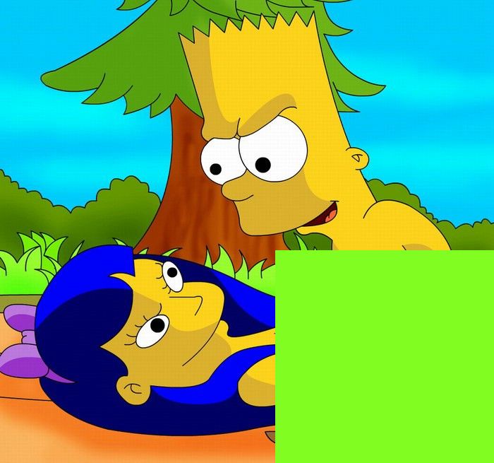 сын Гомера Симпсона Барт трахает одноклассницу Лизы 