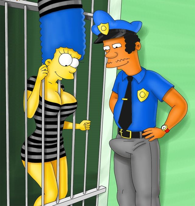 Мардж, жена Гомера, в тюрьме соблазняет полицейского 
