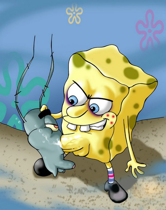Губка Боб натянул Планктона на свой член. Губка Боб эротическая картинка №06