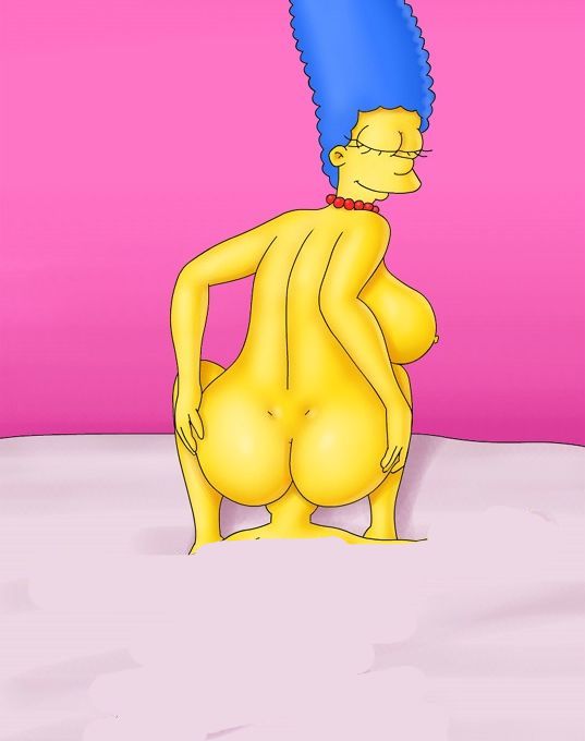 Мардж Симпсон сидит вагиной на лице мужчины, голая Мардж Симпсон 08
