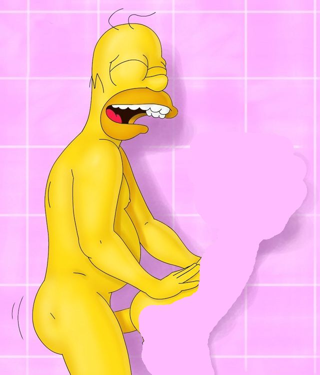 Симпсоны эротика, довольная Лиза Симпсон спустив трусики подставила попку своему папе в ванной