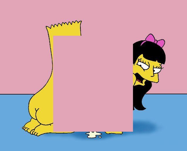 Симпсоны эротика, Барт Симпсон делает анилингус своей голой школьной подруге