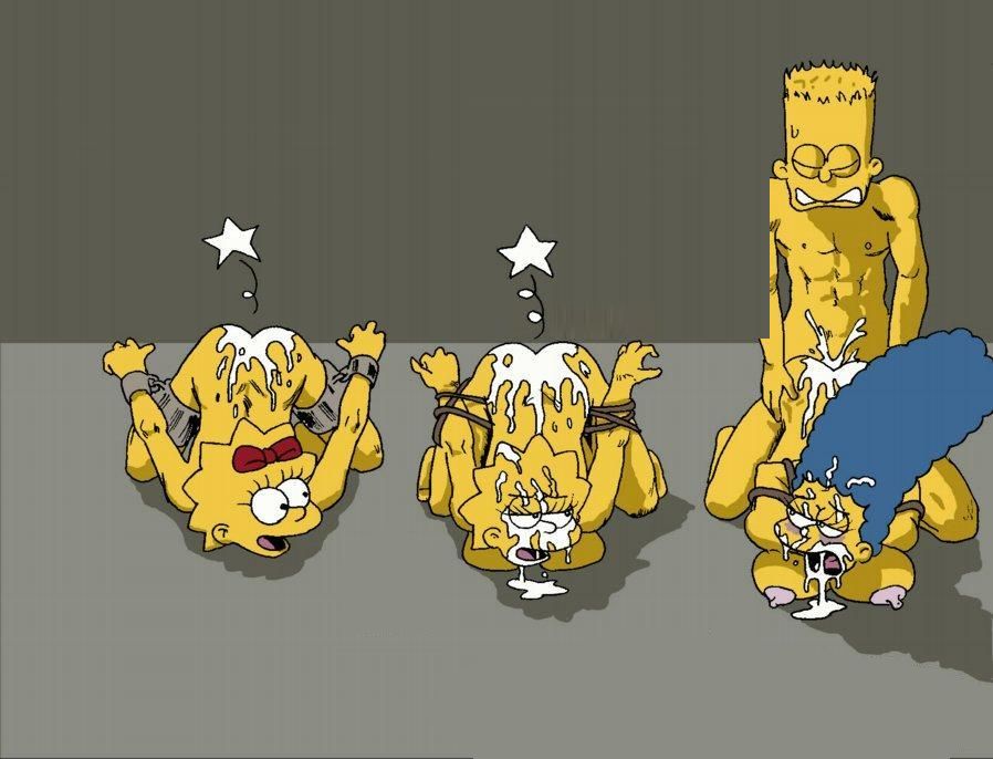 Симпсоны эротика, Барт трахает сестер и маму в порядке очереди