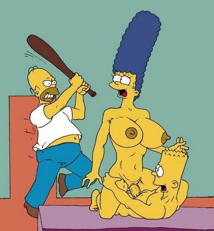 Гомер Симпсон застал свою жену Мардж за сексом с их сыном