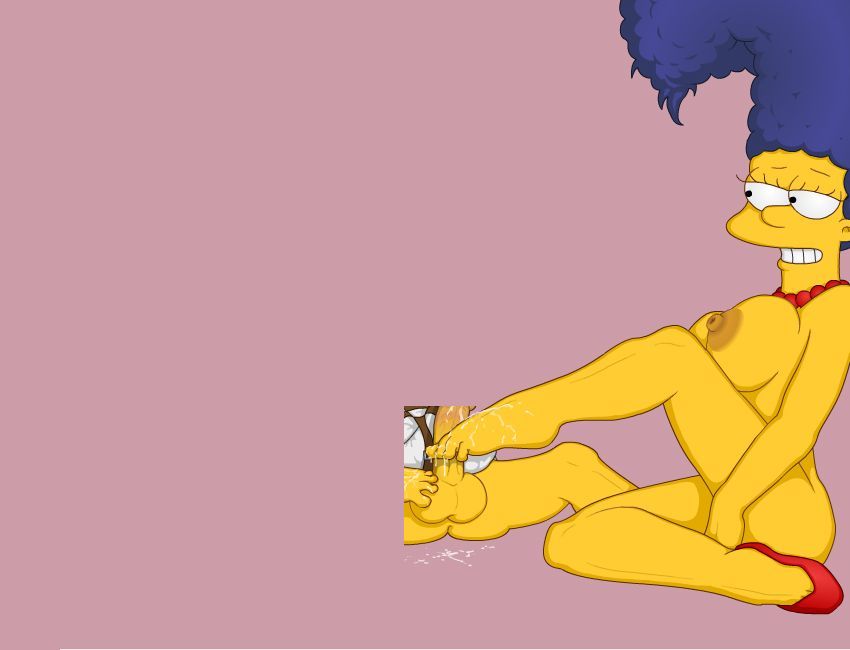 Мардж и Лиза делают футфетиш связанному Барту Симпсону