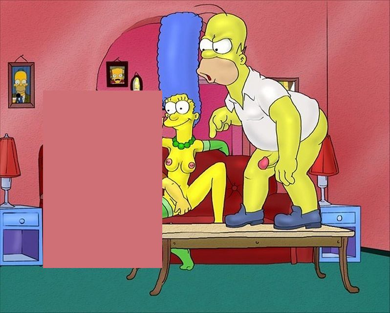 семейка Симпсонов дружно смотрит порно фильм 