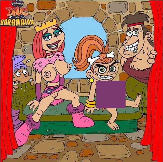 групповой эротический портрет семейки варваров - Освидж, Кэнди, Фэнг и Дэйв-варвар