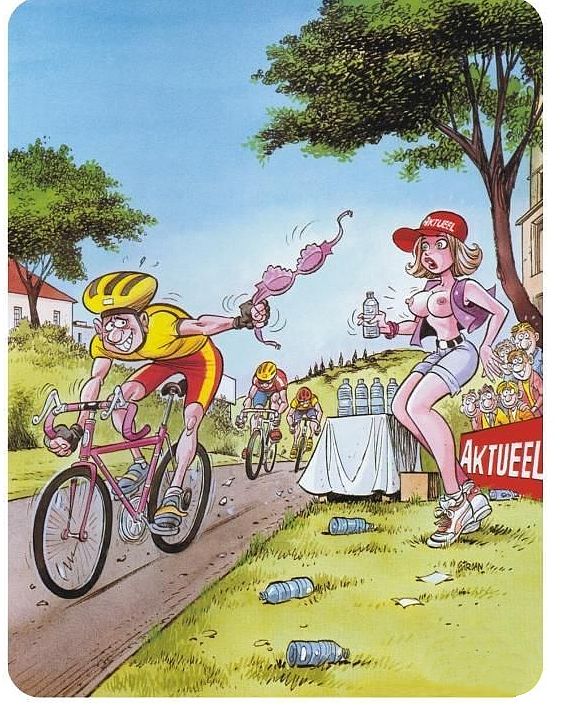 комикс Велогонка Тур де Франс