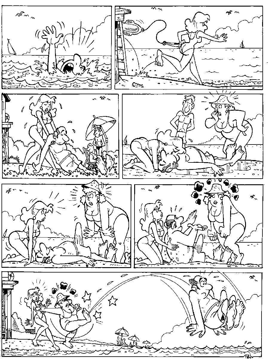 эротический комикс  Спасение на водах
