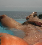 вялый волосатый член мужчины загорающего на берегу моря, фото пениса 119