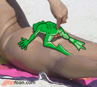 жесткий секс лягушенка. эротическая анимационная картинка, порно прикол, прикольная гиф