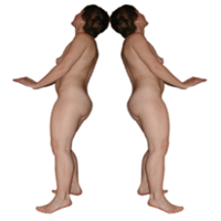 097  симметрия, секс анимация, танцуют голые женщины