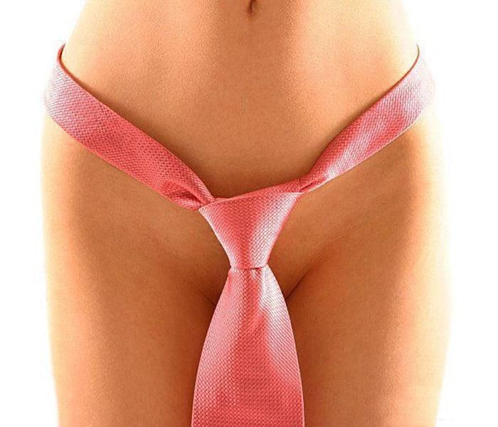 женский галстук.   эротический прикол