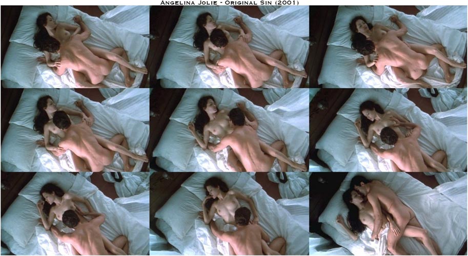 вялый секс с Анджелина Джоли в классической позе секса лежа мужчина сверху. кадры из фильма фото
