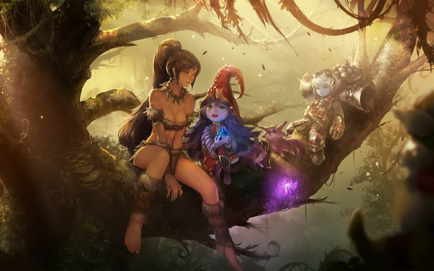 романтические приключения аниме девушки-охотницы с ее приятелями в джунглях, романтика аниме