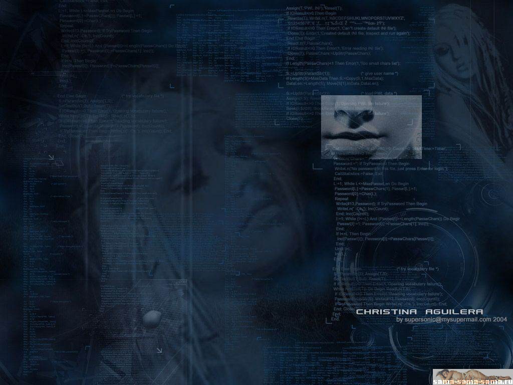 Плакат Кристины Агилера. обои Музыка для рабочего стола №45  