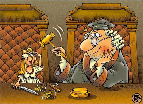 карикатура на судебную систему, кто тама, бизнес картинка