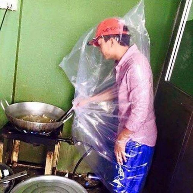 корейская защита при приготовлении пищи во фритюре
